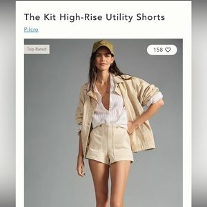 NWT Pilcro Knit High Rise Utility Shorts - 27